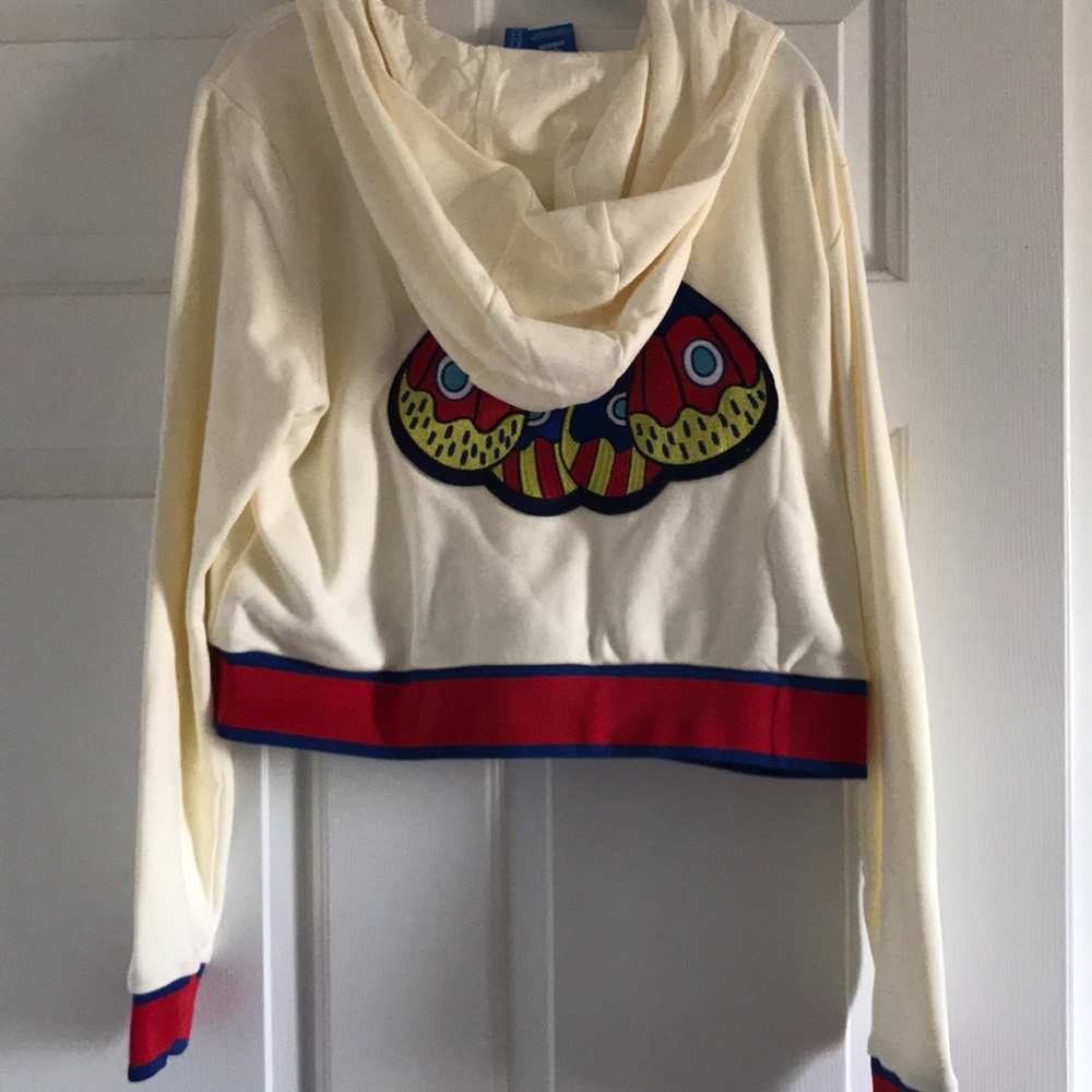Adidas NWOT crop art hoodie